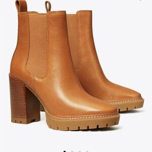 Tory Burch Carson Lug Sole Heeled Boots